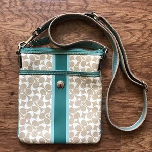 Coach coated canvas swing pack